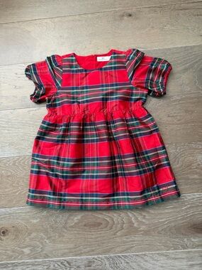 Vineyard Vines Red Green Plaid Girls' Holiday Dress